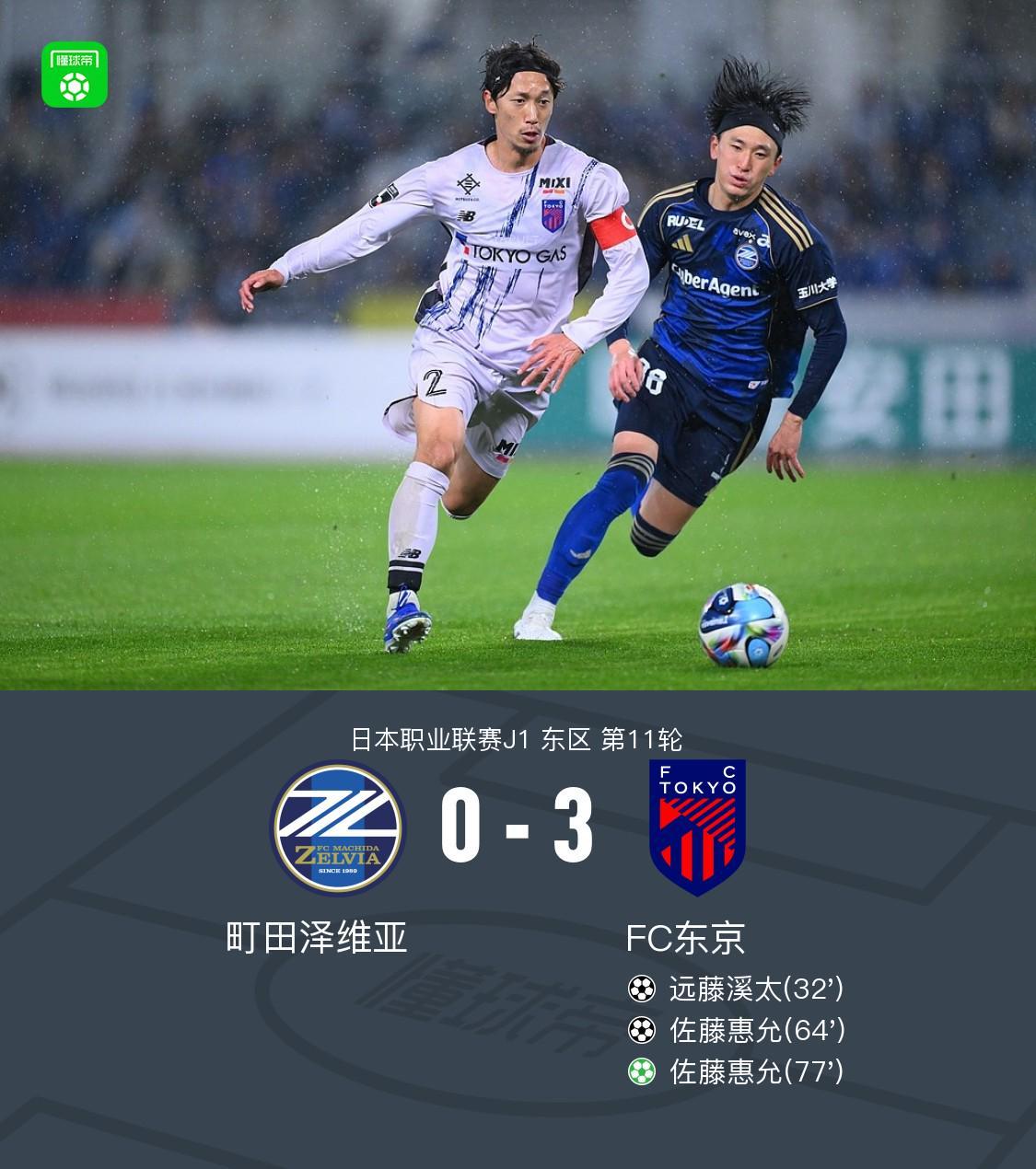 爱游戏体育app下载-FC东京客场3-0町田泽维亚，佐藤惠允2射1传，远藤溪太建功